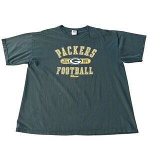 VTG Y2K Green Bay Packers NFL‎ Shirt Mens XL Pro Player 90s Distressed